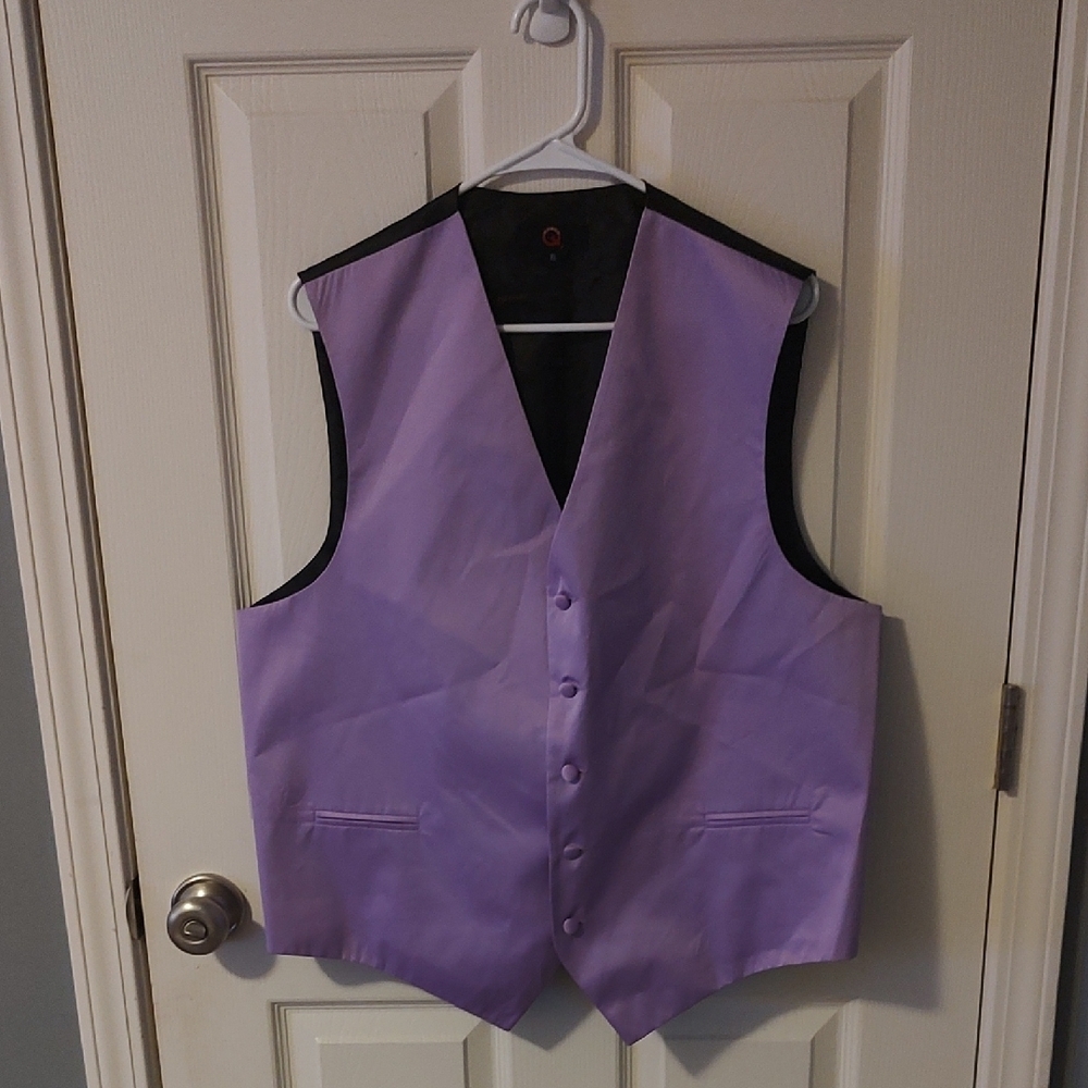 Lavender Button-Up Vest